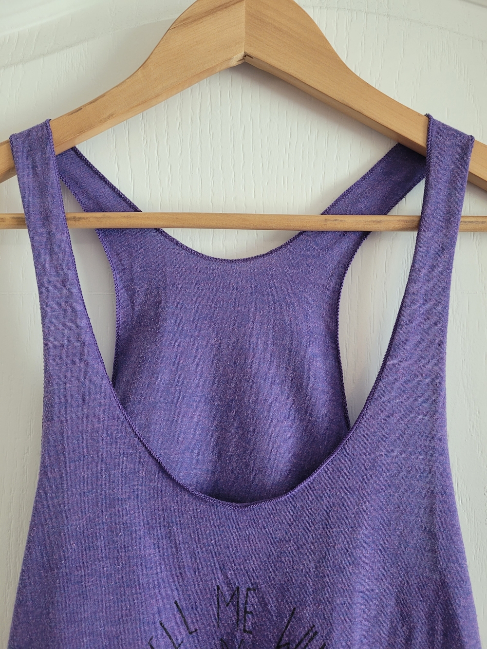 Purple Racerback Sloth Tank Top - Picture 3 of 6